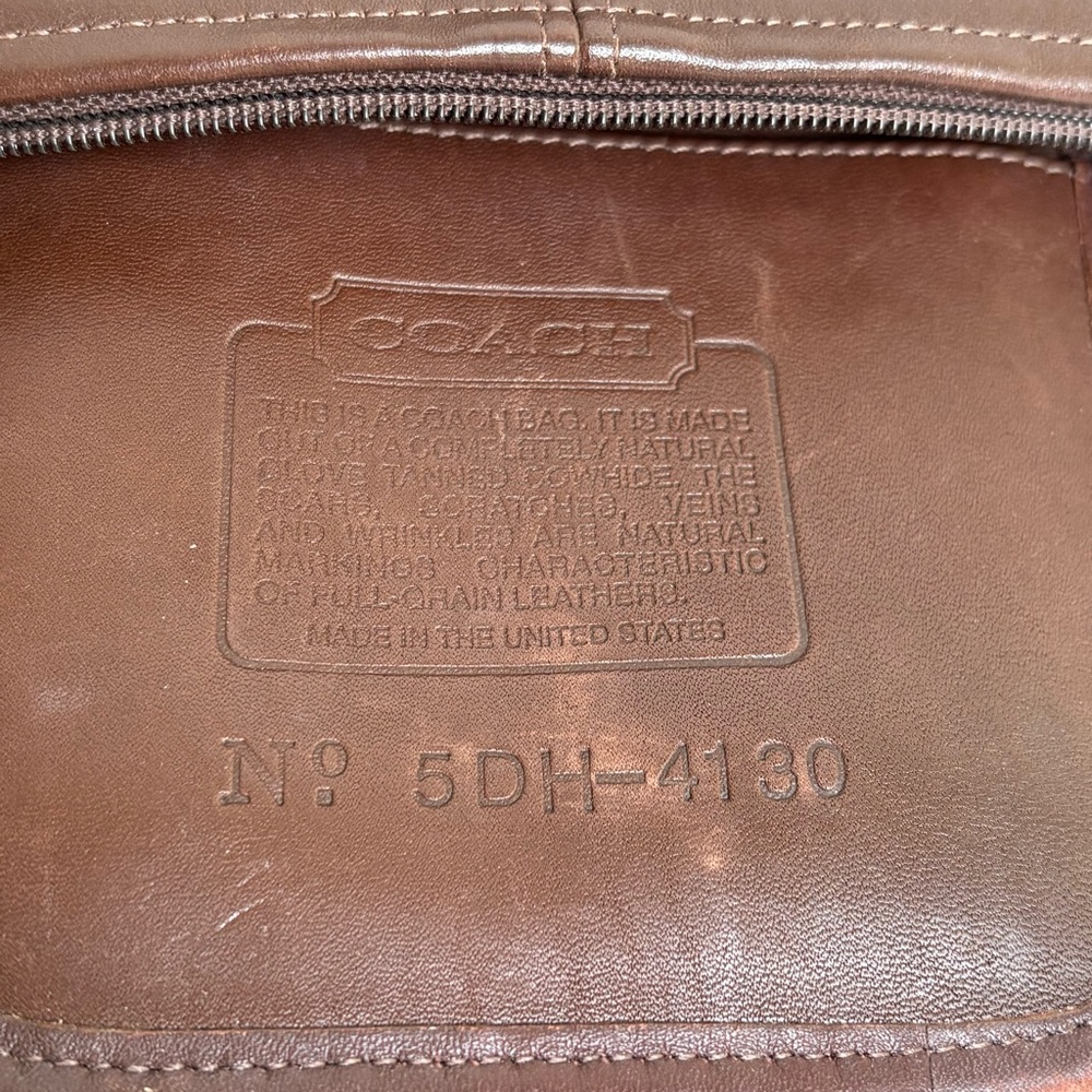 COACH 4130 Vintage 1995 McDougal Leather Bucket Bag Crossbody Purse USA - Picture 6 of 16